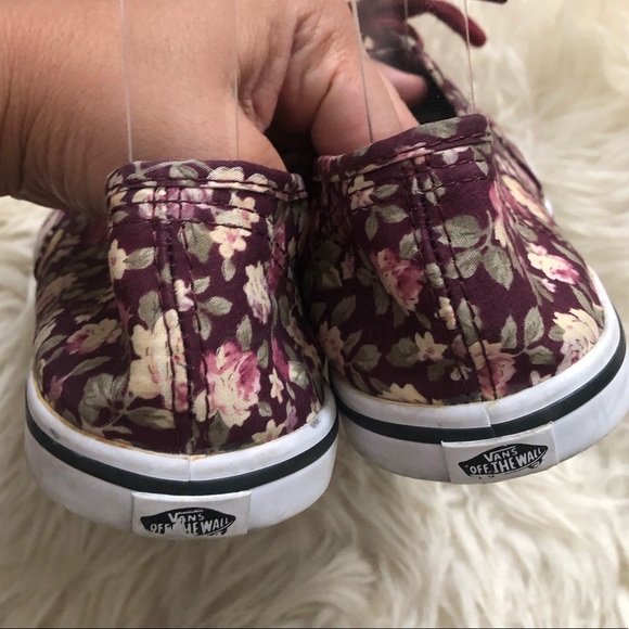 Vans Floral Low Ankle Skate Sneakers Shoes - Picture 6 of 8